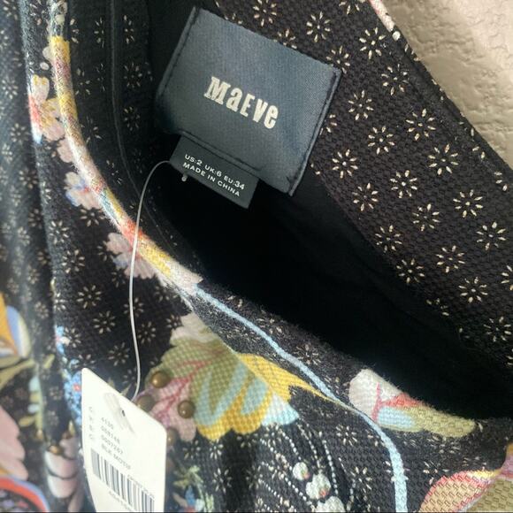 Anthro X Maeve NWT Ashbury One Shoulder cocktail Dress size 2 - Picture 4 of 16